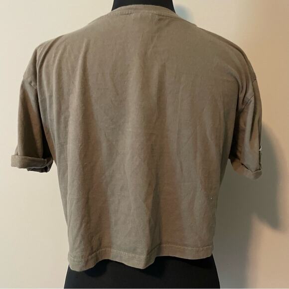 Ellesse Green cropped T-Shirt - Picture 4 of 12